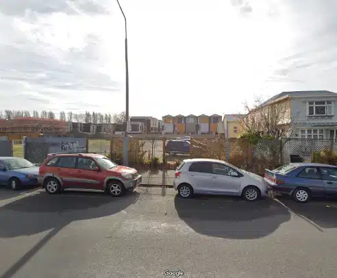 Google map street view of vacant lot on Gloucester St for new campervan park